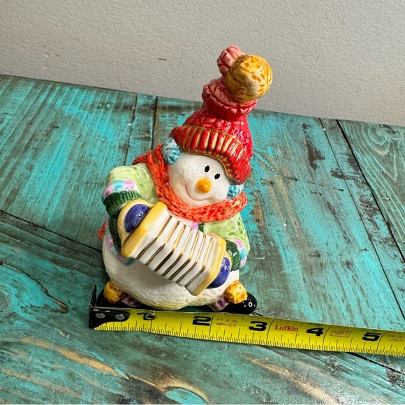 Fitz & Floyd Holiday Jamboree Snowman Salt & Pepper Shakers Christmas - Picture 13 of 16